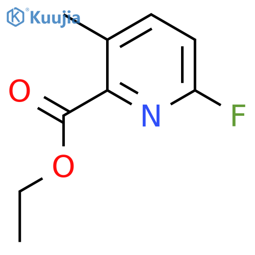 Ethyl 6-fluoro-3-methylpicolinate structure