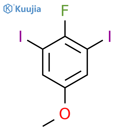 2-Fluoro-1,3-diiodo-5-methoxybenzene structure