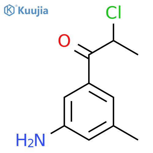 1-(3-Amino-5-methylphenyl)-2-chloropropan-1-one structure
