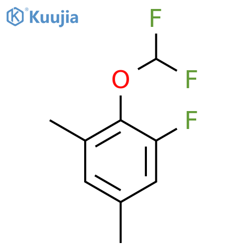 1-Difluoromethoxy-2,4-dimethyl-6-fluorobenzene structure