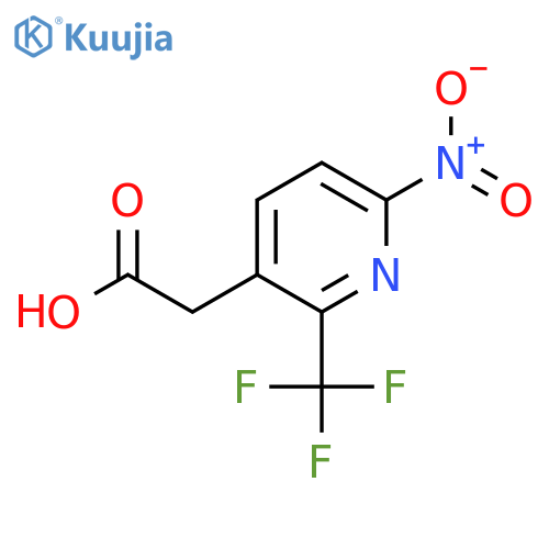 6-Nitro-2-(trifluoromethyl)pyridine-3-acetic acid structure