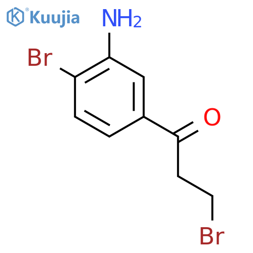 1-(3-Amino-4-bromophenyl)-3-bromopropan-1-one structure
