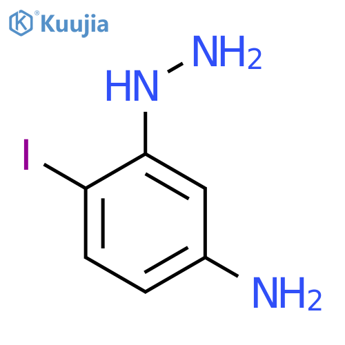 5-Amino-2-iodophenylhydrazine structure