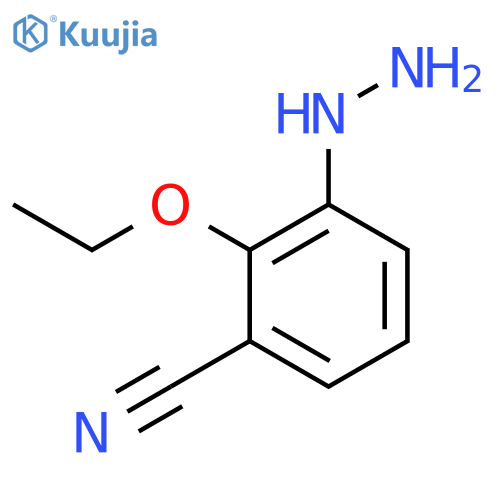 3-Cyano-2-ethoxyphenylhydrazine structure