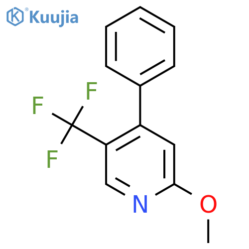 2-Methoxy-4-phenyl-5-(trifluoromethyl)pyridine structure