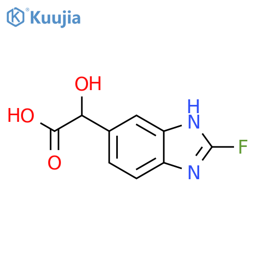 2-(2-Fluoro-1H-benzo[d]imidazol-6-yl)-2-hydroxyacetic acid structure