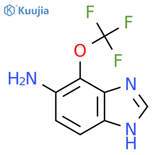 5-Amino-4-trifluoromethoxy-1H-benzimidazole structure