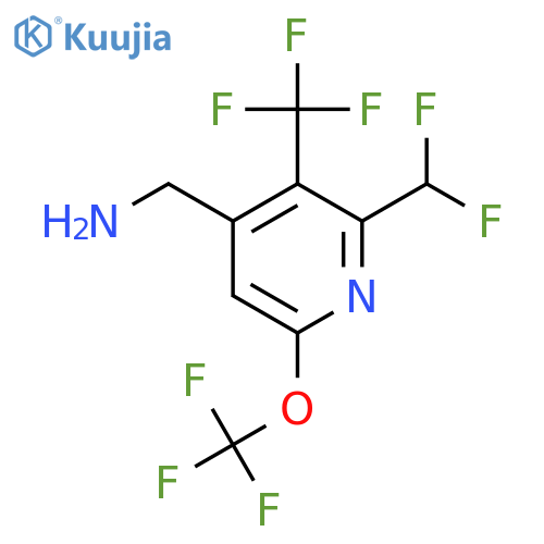 4-(Aminomethyl)-2-(difluoromethyl)-6-(trifluoromethoxy)-3-(trifluoromethyl)pyridine structure