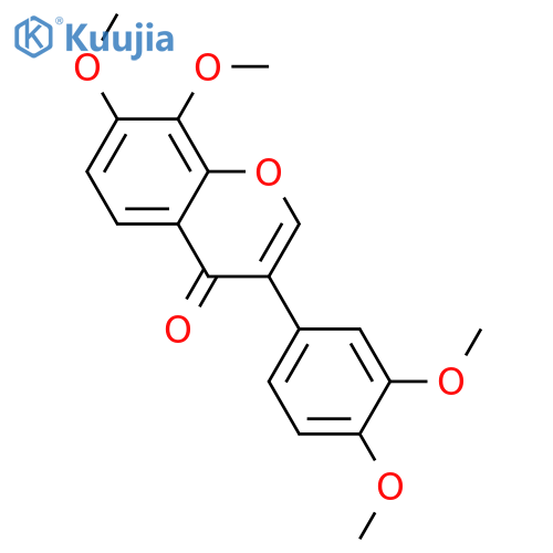 4H-1-Benzopyran-4-one, 3-(3,4-dimethoxyphenyl)-7,8-dimethoxy- structure