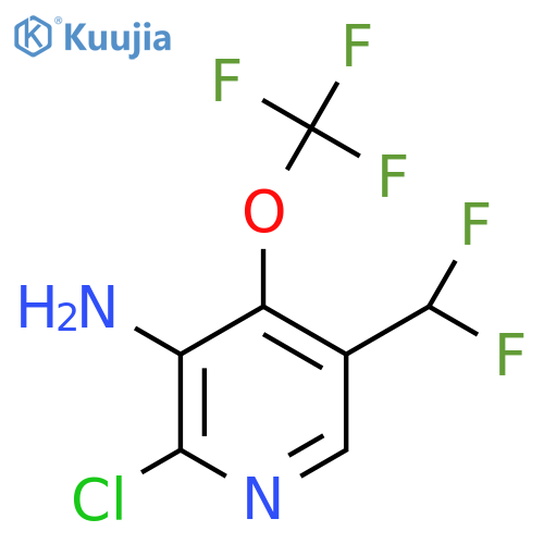 3-Amino-2-chloro-5-(difluoromethyl)-4-(trifluoromethoxy)pyridine structure