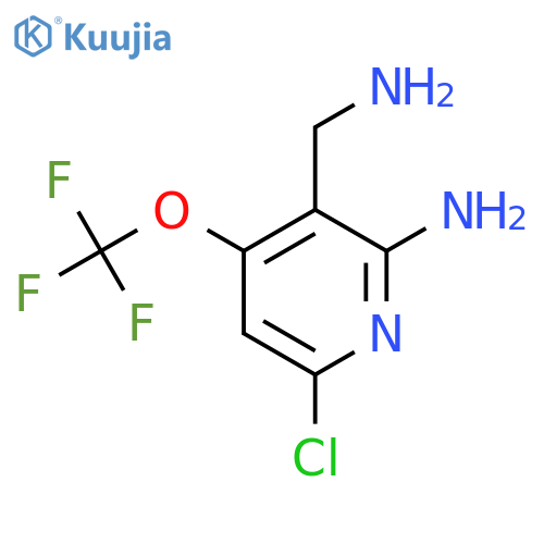 2-Amino-3-(aminomethyl)-6-chloro-4-(trifluoromethoxy)pyridine structure