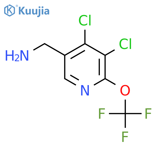 5-(Aminomethyl)-3,4-dichloro-2-(trifluoromethoxy)pyridine structure