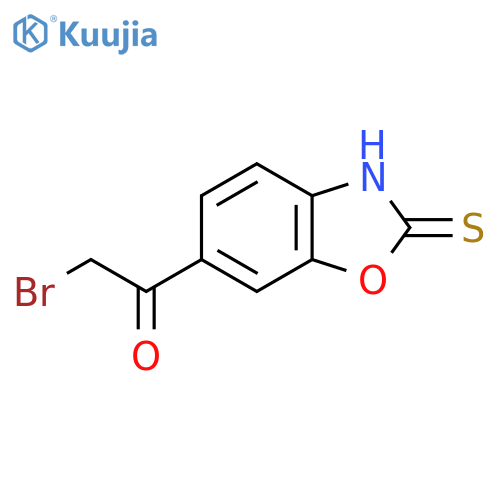 6-(2-Bromoacetyl)-2-mercaptobenzo[d]oxazole structure