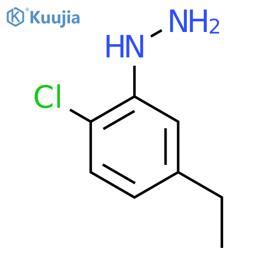 2-Chloro-5-ethylphenylhydrazine structure
