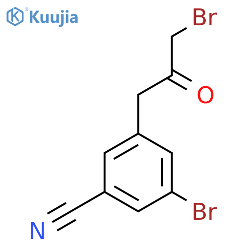 1-(3-Bromo-5-cyanophenyl)-3-bromopropan-2-one structure