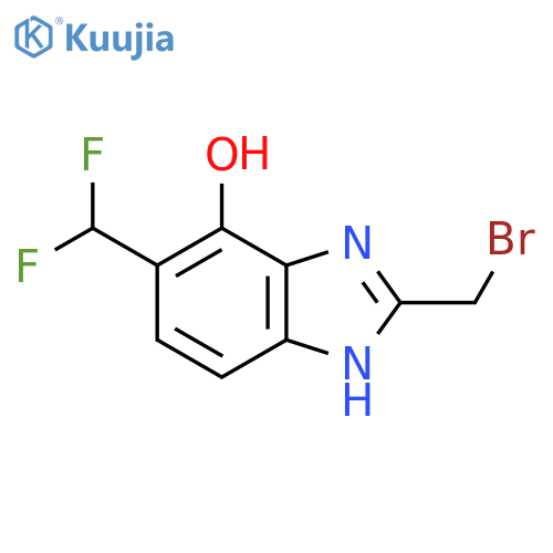2-Bromomethyl-5-difluoromethyl-4-hydroxy-1H-benzimidazole structure