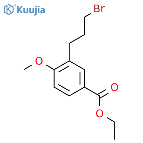 Ethyl 3-(3-bromopropyl)-4-methoxybenzoate structure