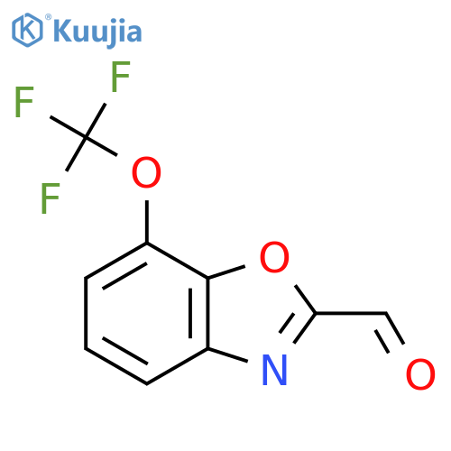 7-(Trifluoromethoxy)benzo[d]oxazole-2-carboxaldehyde structure
