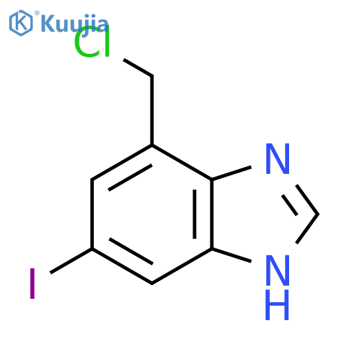 4-Chloromethyl-6-iodo-1H-benzimidazole structure