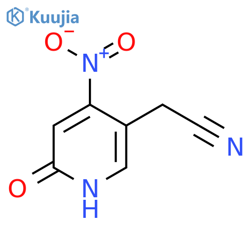 2-Hydroxy-4-nitropyridine-5-acetonitrile structure