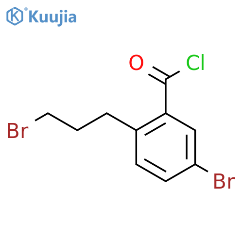 5-Bromo-2-(3-bromopropyl)benzoyl chloride structure