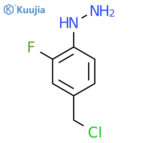 4-(Chloromethyl)-2-fluorophenylhydrazine structure