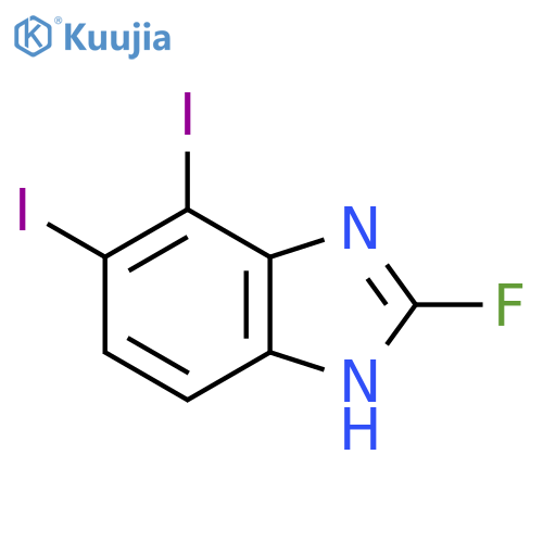 6,7-Diiodo-2-fluoro-1H-benzimidazole structure