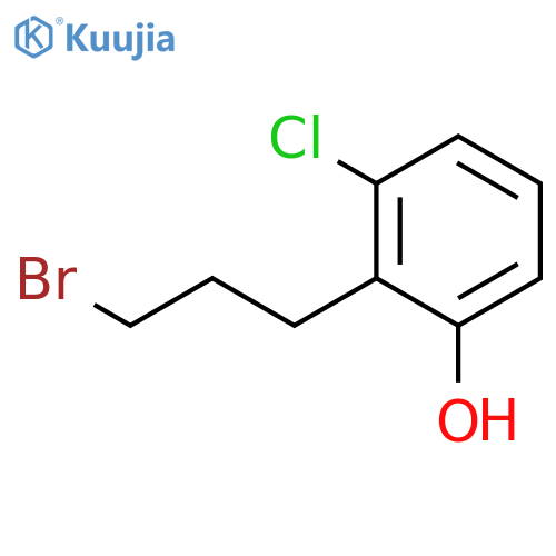 2-(3-Bromopropyl)-3-chlorophenol structure