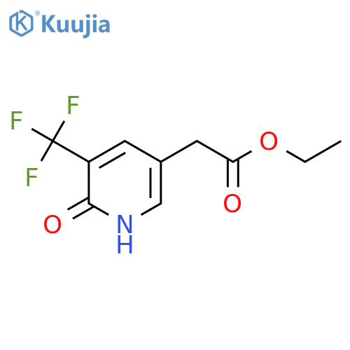 Ethyl 2-hydroxy-3-(trifluoromethyl)pyridine-5-acetate structure
