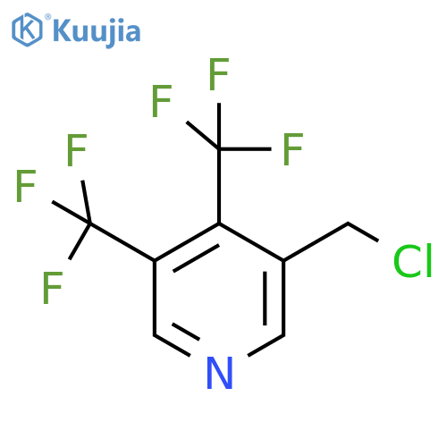 3,4-Bis(trifluoromethyl)-5-(chloromethyl)pyridine structure