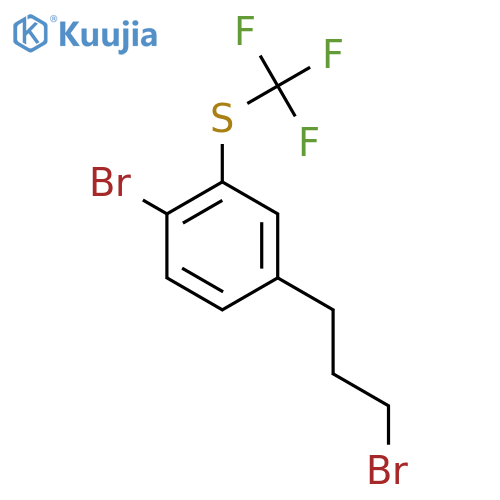 1-Bromo-4-(3-bromopropyl)-2-(trifluoromethylthio)benzene structure
