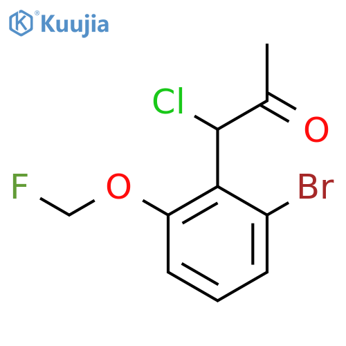 1-(2-Bromo-6-(fluoromethoxy)phenyl)-1-chloropropan-2-one structure