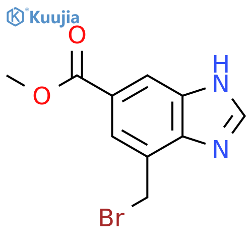 Methyl 7-bromomethyl-1H-benzimidazole-5-carboxylate structure