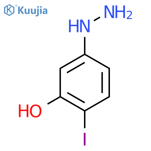 3-Hydroxy-4-iodophenylhydrazine structure