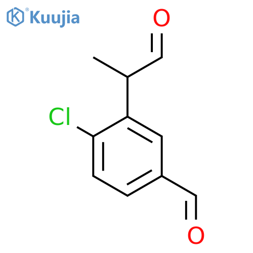 2-Chloro-5-formylphenylpropanal structure