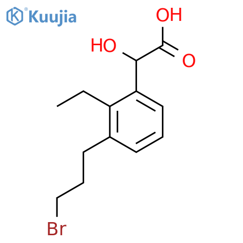 3-(3-Bromopropyl)-2-ethylmandelic acid structure