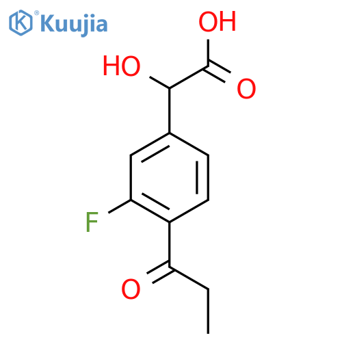 3-Fluoro-4-propionylmandelic acid structure