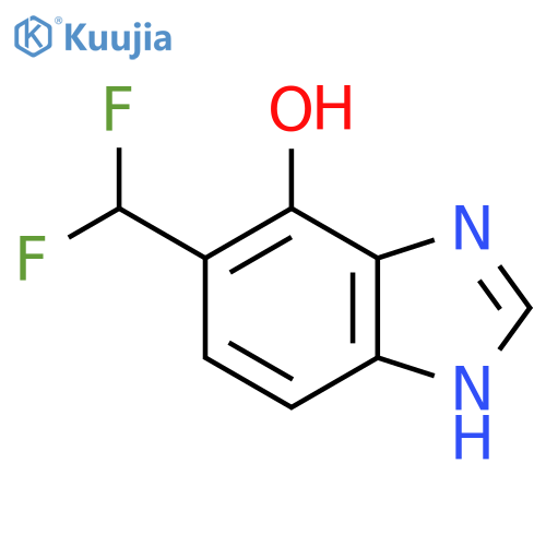 5-Difluoromethyl-4-hydroxy-1H-benzimidazole structure