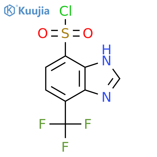 4-Trifluoromethyl-1H-benzimidazole-7-sulfonyl chloride structure