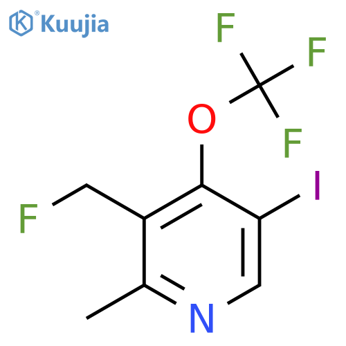 3-(Fluoromethyl)-5-iodo-2-methyl-4-(trifluoromethoxy)pyridine structure