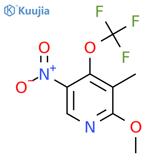 2-Methoxy-3-methyl-5-nitro-4-(trifluoromethoxy)pyridine structure
