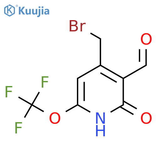4-(Bromomethyl)-2-hydroxy-6-(trifluoromethoxy)pyridine-3-carboxaldehyde structure