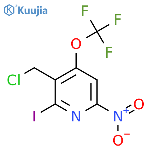 3-(Chloromethyl)-2-iodo-6-nitro-4-(trifluoromethoxy)pyridine structure
