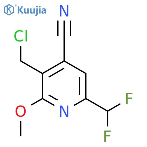 3-(Chloromethyl)-4-cyano-6-(difluoromethyl)-2-methoxypyridine structure