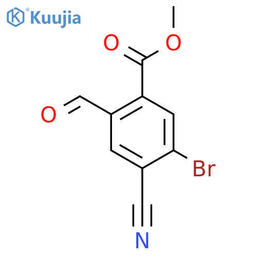 Methyl 5-bromo-4-cyano-2-formylbenzoate structure
