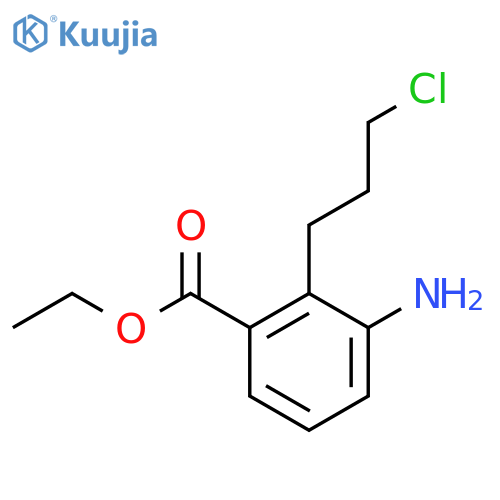 Ethyl 3-amino-2-(3-chloropropyl)benzoate structure