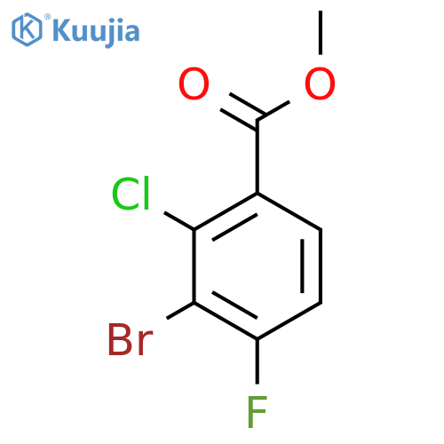 Methyl 3-bromo-2-chloro-4-fluorobenzoate structure