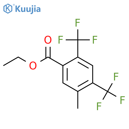 Ethyl 2,4-bis(trifluoromethyl)-5-methylbenzoate structure