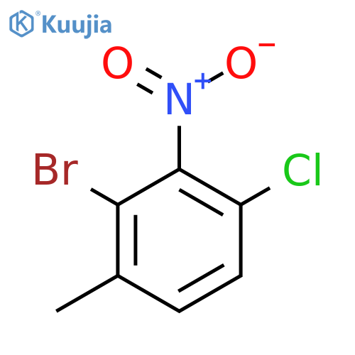 2-Bromo-4-chloro-3-nitrotoluene structure