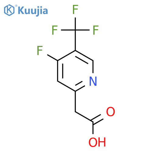 4-Fluoro-5-(trifluoromethyl)pyridine-2-acetic acid structure